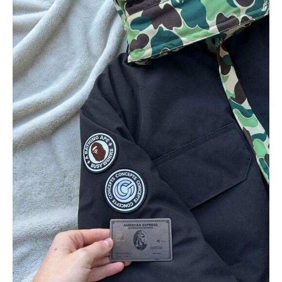 Canada Goose x Bape x Concepts Black/Camo Expedition Parka - Picture 3 of 13